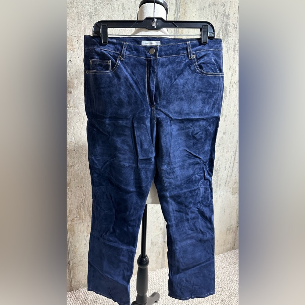 Isaac Mizrahi for Target - Suede “blue jean” style straight pant. Size 10